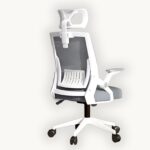 Ergonomic Office Chair - White / Grey