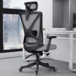 Elegant Laurel Ergonomic Chairs - Black / Grey - Image 4