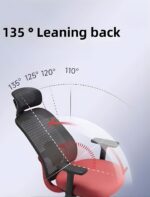 Elegant Laurel Ergonomic Chair 3D Armrest - Red / Black - Image 2