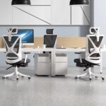Elegant Laurel Ergonomic Chairs - Black / Grey - Image 9