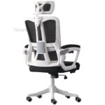 Elegant Laurel Ergonomic Chair – White / Black