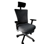 Elegant Laurel Ergonomic Chairs - Black / Grey - Image 6