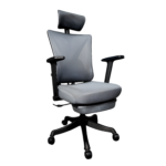 Elegant Laurel Ergonomic Chairs - Black / Grey - Image 2