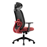 Elegant Laurel Ergonomic Chair 3D Armrest - Red / Black